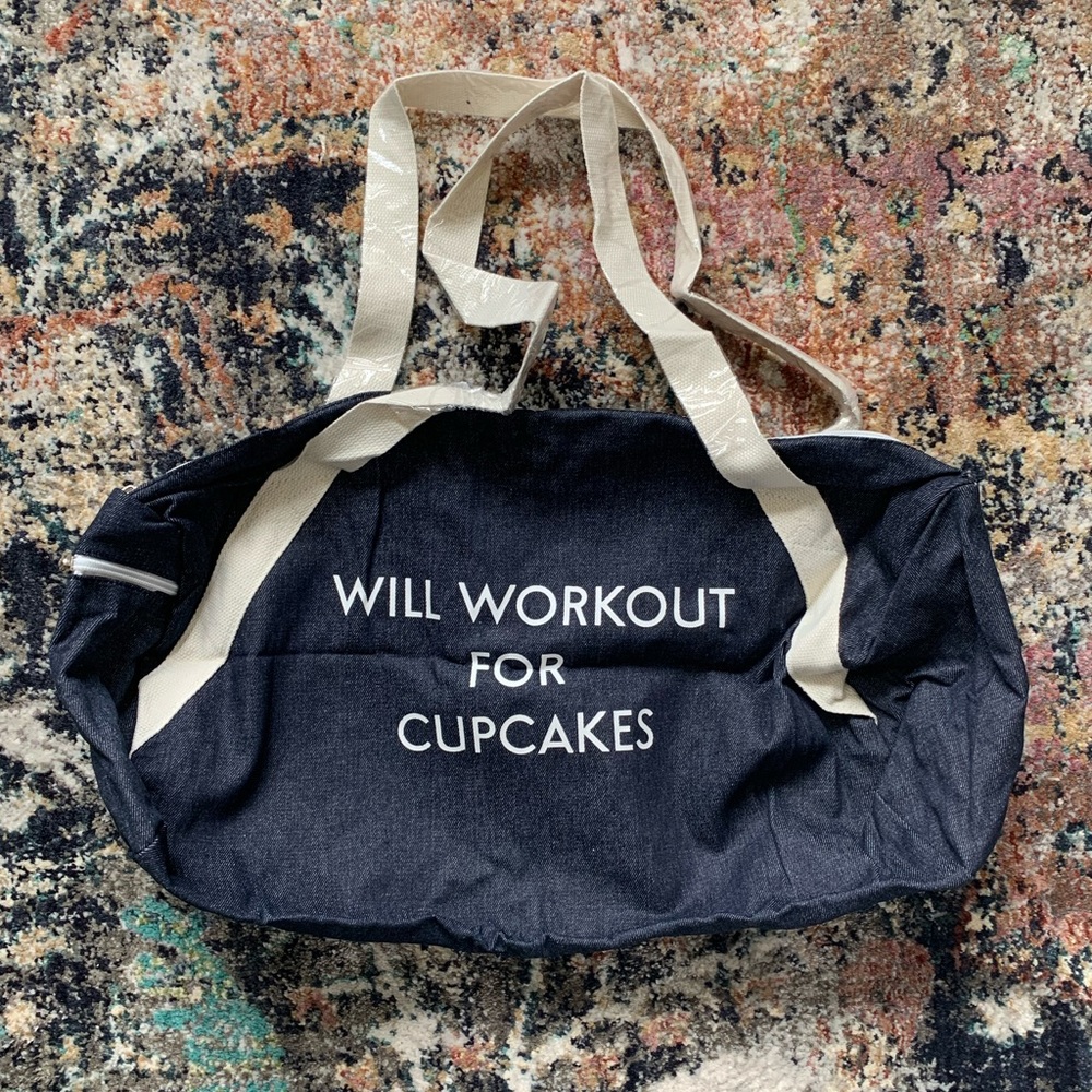 Denim Duffle from FabFitFun 🧁🏋🏻‍♀️